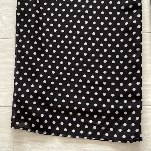 MICHAEL Michael Kors Black w/ Cream Polka Dot “Georgette” Jumpsuit - Picture 12 of 16